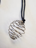Crystal cage necklace