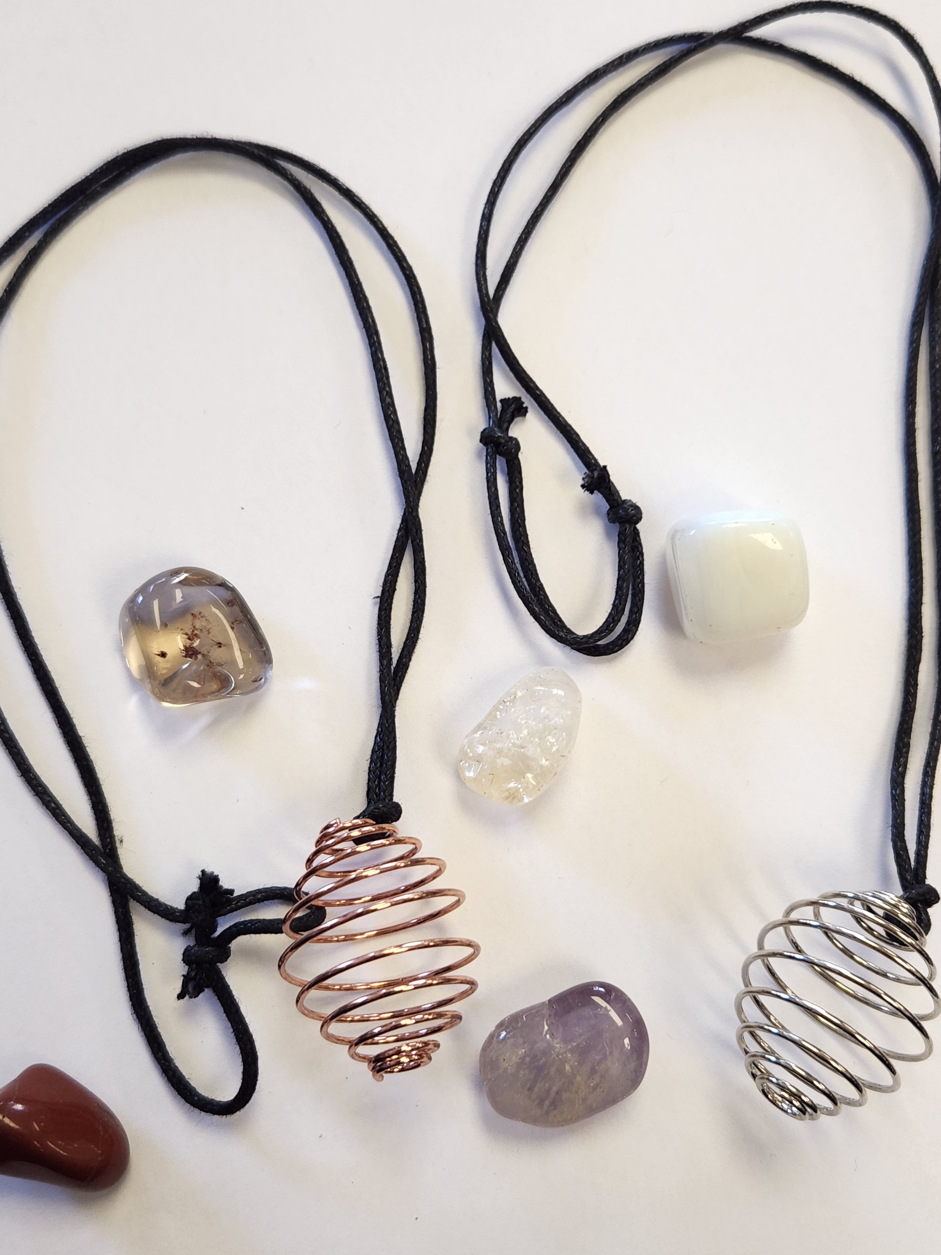 Crystal cage necklace