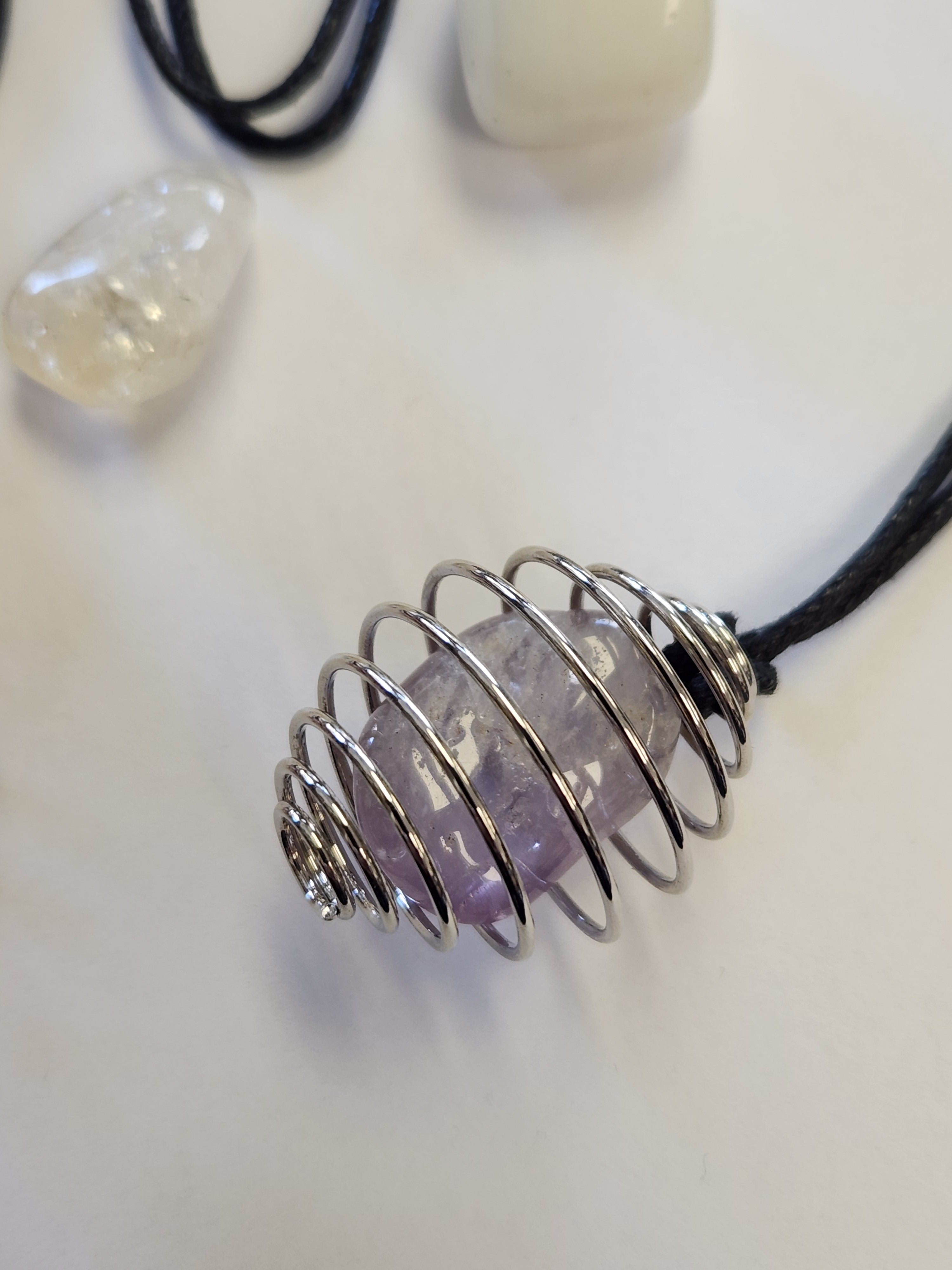 Crystal cage necklace