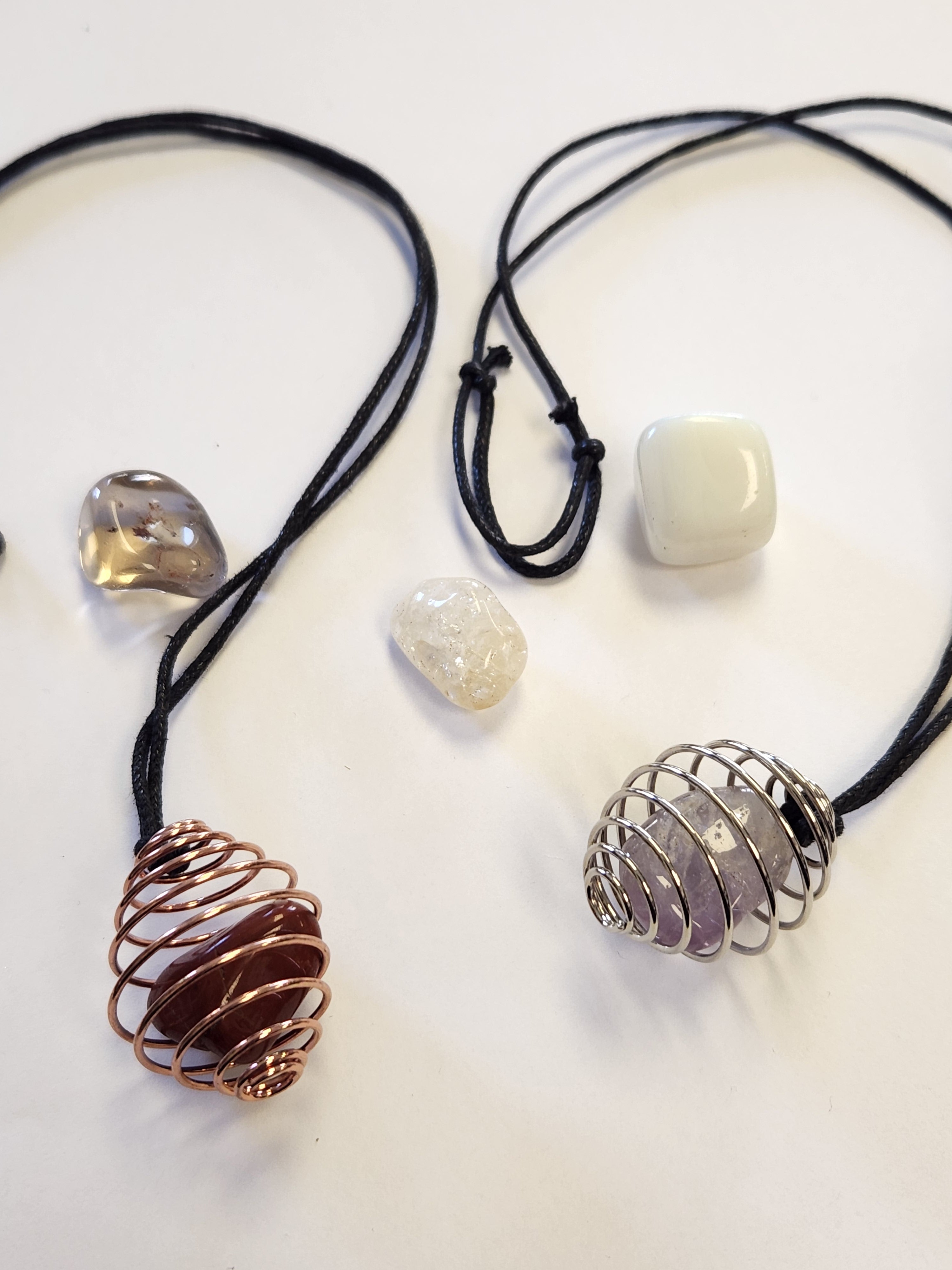 Crystal cage necklace