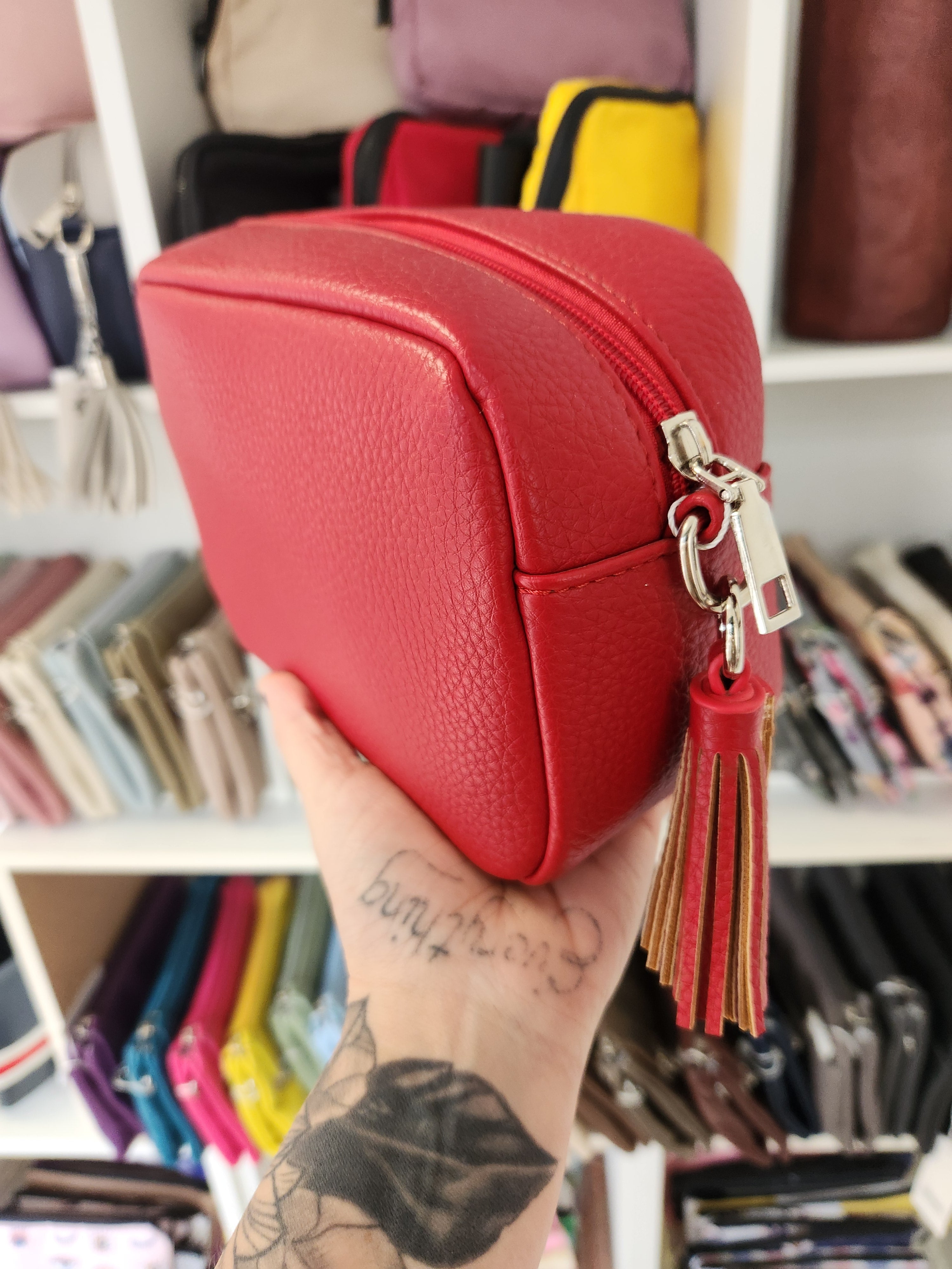 Cross body box purse