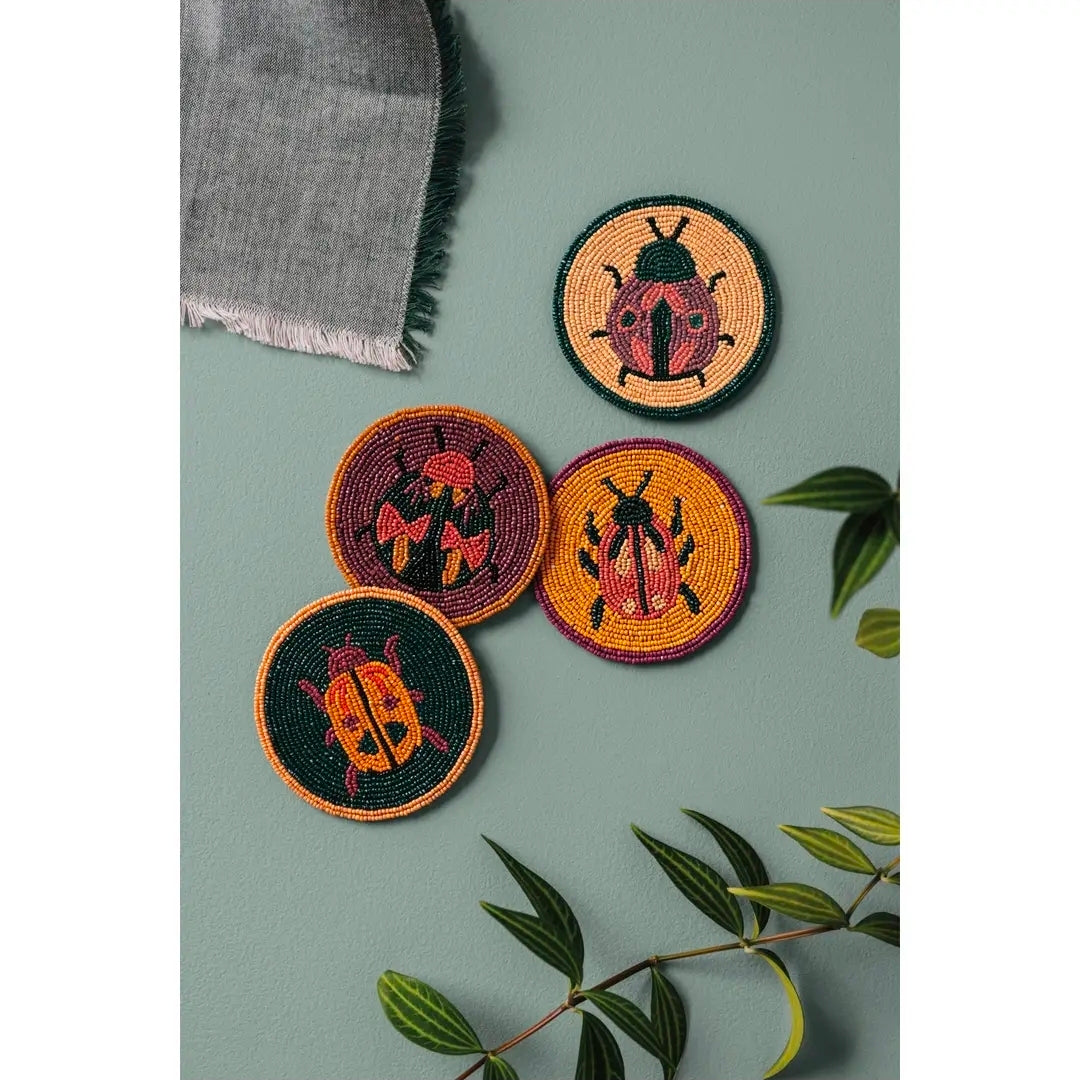 Amulet beaded coasters