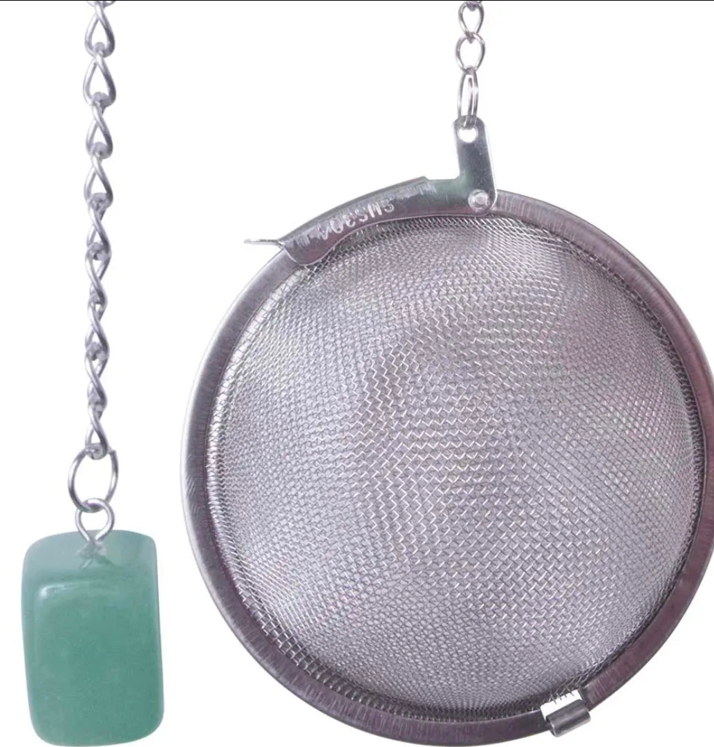 Crystal tea strainer