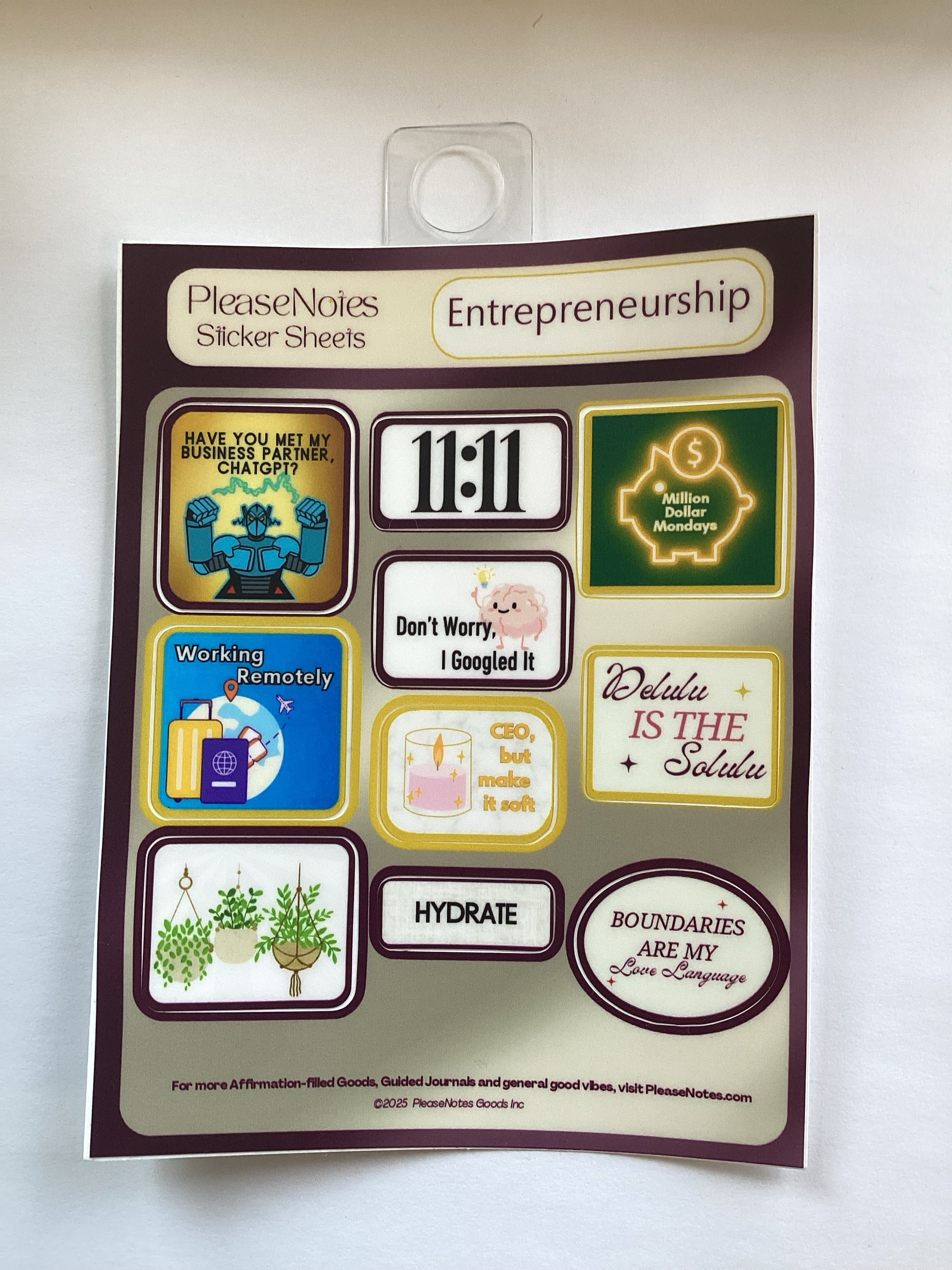 Please notes sticker sheets