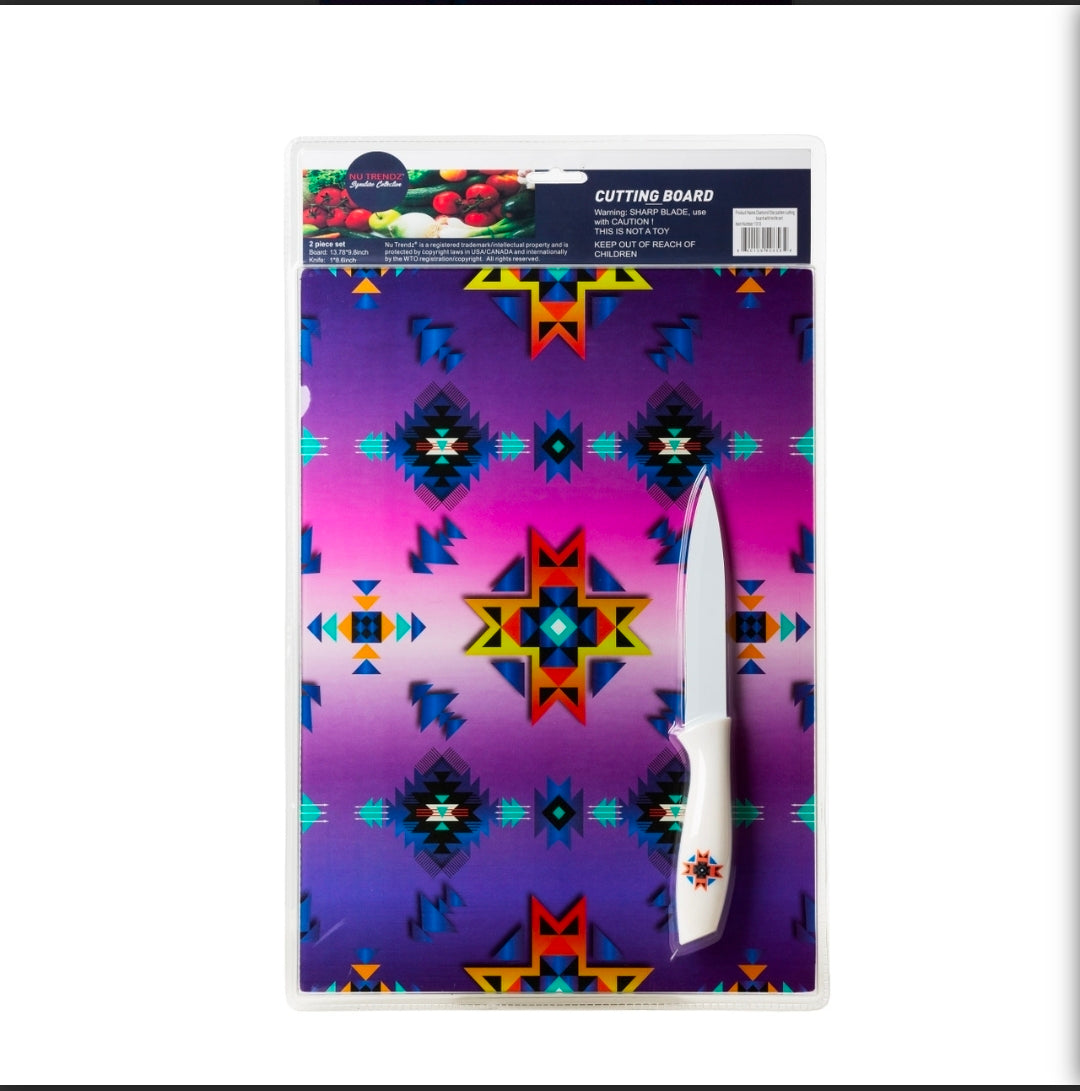 Glass cutting board set