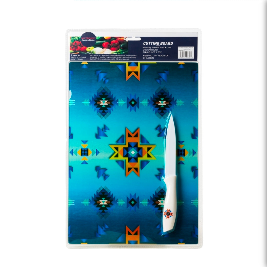 Glass cutting board set
